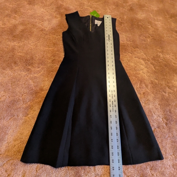 NWT Kate Spade Little Black Crepe A Line Dress - Size 0 - Picture 2 of 7